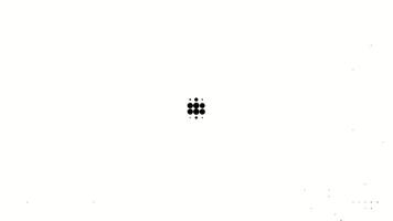Abstract Black Dots Morphing Animation Loop video