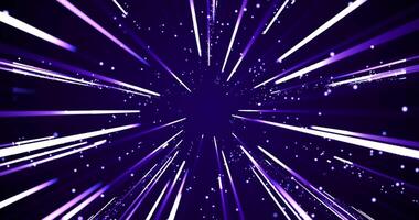 Flying shiny and glittering particles, falling purple glow, abstract rain of dots. Particle explosion. Digital futuristic background for awards and holidays. video