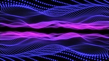 Tech Wave Background 4K Alpha Channel video