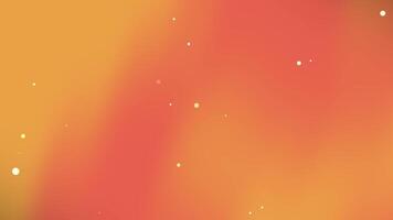 orange background with soft orange tones and floating glowing particles video