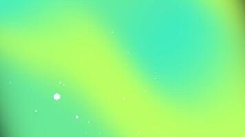 blue green abstract background blending blue-green and yellow tones with floating glowing particles. Great for digital media, creative projects, and high-tech design elements video