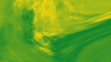 green background in shades of green and yellow. The organic motion creates a dreamy and artistic effect, perfect for backdrops, digital designs, and visual storytelling video