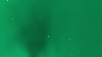 verde fundo com brilhando partículas flutuando através uma suave gradiente. ótimo para moderno visuais, digital efeitos, movimento gráficos, e criativo projetos video
