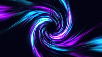 neon lights swirl into a glowing vortex of blue and purple. This seamless animation is ideal for sci-fi themes, motion design, or futuristic backgrounds video