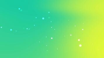 verde degradado antecedentes con flotante brillante partículas, mezcla verde azulado y amarillo tonos diseñado para limpio, moderno, y profesional digital visuales video