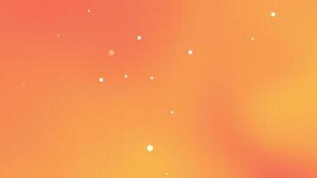 orange background featuring floating white particles over a vibrant orange-yellow gradient. Great for modern media design video