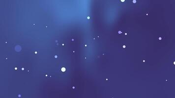 blue background animation of soft glowing particles floating across a deep blue gradient. Ideal for dreamlike motion graphics, cosmic visuals, or abstract background scenes video