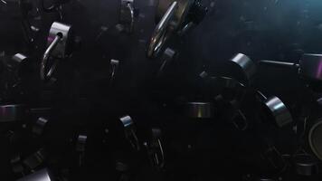 Padlock Of Security Protection is motion footage for commercial films and cinematic in maintain security scene. Also good background for scene and titles video