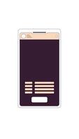 Unread message notification on messaging application 2D cartoon vertical animation. Communication app mobile. New email on smartphone screen animated flat colorful object 4K isolated on white video