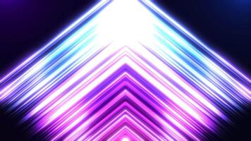 Glowing neon vertical lines, bright neon lamps, beautiful lights, flickering, laser show, stage, background flickering lamps. 3D rendering. video