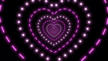 Heart shape with many lights on it video