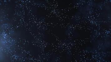Abstract background with wavy particles, digital waves. Seamless video