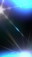 Light rays animation spreading from bottom center with blue lights on top, ideal for backgrounds and overlays. video