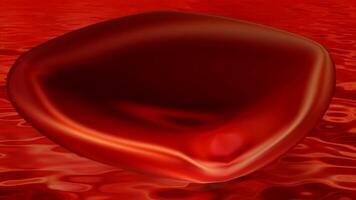 Red Rounded Cube, Floating Background, Elegant Template, Liquid Metal, Colors, Reflection video