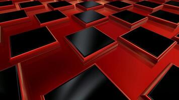 Black and Red Rounded Plates, Business Background, Elegant Template, Exclusive, Colors, Reflection video