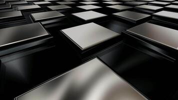 Silver and Black Rounded Plates, Elegant Template, Business Background, Colors, Reflection, Exclusive video