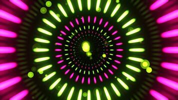 Pink and Light Green Infinite Luminescent Abstract Space Background VJ Loop in 4K video