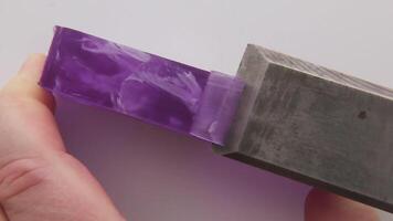 ASMR Green Soap Peeling Curling Strips Satisfying Relaxation video