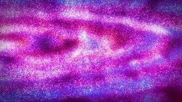abstrato onda superfície do brilhante partículas e enérgico pontos. Magia colorida ondas. desatado laço, 4k video