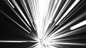Abstract background of flying light lines, high speed light lines animation, glowing rays movement, sci-fi futuristic digital, seamless loop, 4K. video