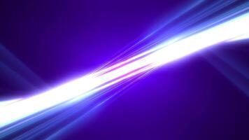 Abstract high tech shimmering neon lines. Animation of glowing energy lines of light. Laser show video
