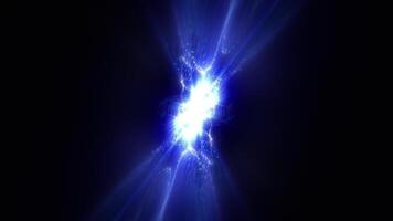 High-tech energetic lines of light. neon wavy shapes or bright stream of light lines and beams video