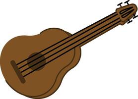 Acoustic Guitar with Strings vector