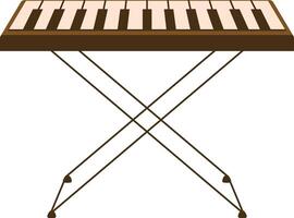 Synthesizer on Stand Musical Instrument vector