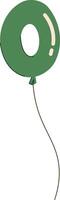 Zero Shape Balloon vector