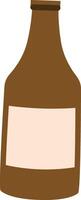 Bottle with Blank Label vector