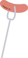 Sausage on a Fork Element vector