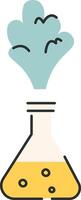 Chemistry Flask with Bubbles vector
