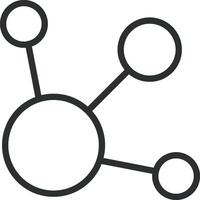 Network Connection Nodes vector