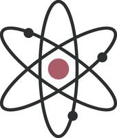 Atomic Structure with Orbiting Electrons vector