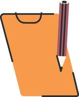 Clipboard with Pencil vector