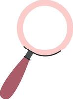 Magnifying Glass with Wooden Handle vector