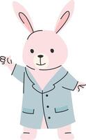Bunny in a Suit Jacket vector