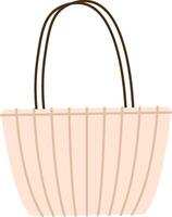 Stylish Tote Bag with Handles vector