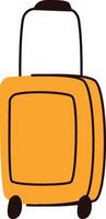 Wheeled Luggage with Handle vector
