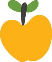 Abstract Apple with Leaf vector