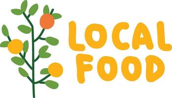 Kids Menu Local Food Logo vector