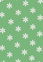 Floral Pattern with Daisies Background vector