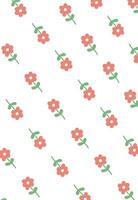 Floral Pattern with Flowers Background vector