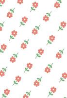 Floral Pattern with Small Flowers Background vector