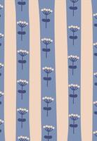 Floral Striped Pattern Background vector