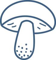 Mushroom Line Drawing vector