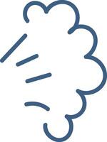Cloud Puff with Motion Lines vector