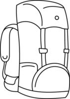 Tourist Backpack Sketch Style vector