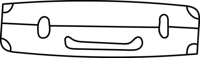 Outline of a Travel Suitcase Object vector