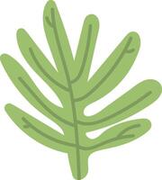 Abstract Leaf with Bold Lines Sign vector
